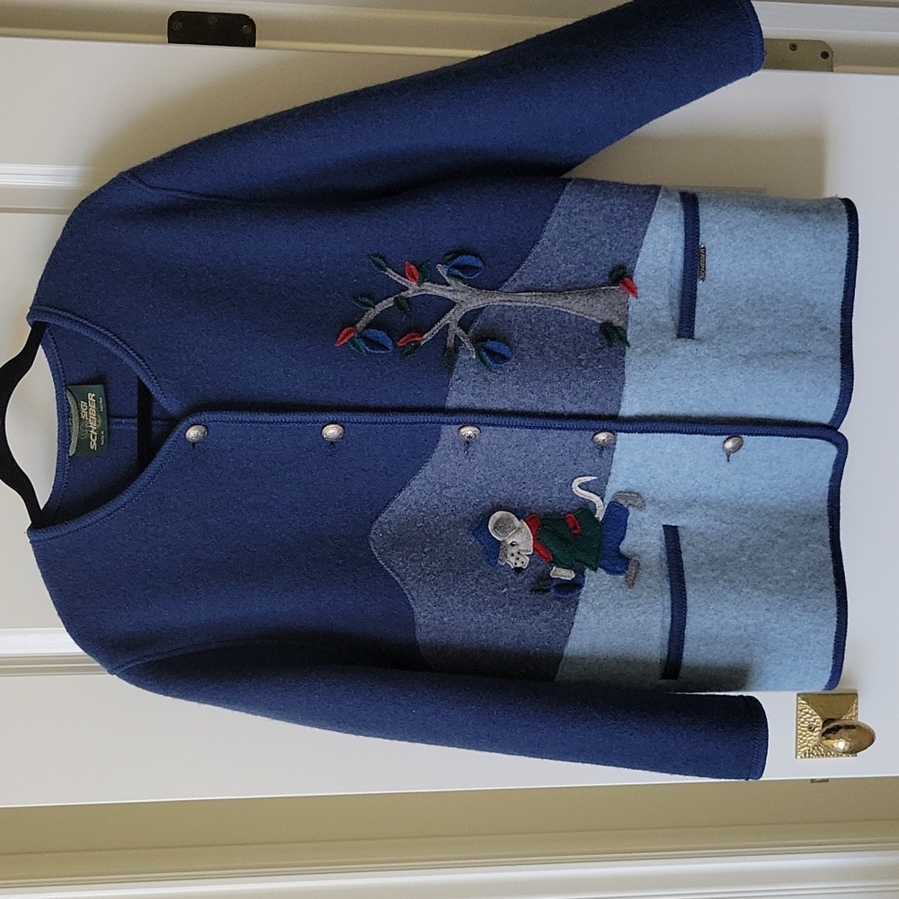 Sigi Scheiber boiled wool coat